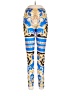 Unbranded 100% Polyester Print Blue Leggings Size L - photo 1