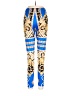 Unbranded 100% Polyester Print Blue Leggings Size L - photo 2