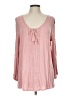 Hannah Pink 3/4 Sleeve Blouse Size L - photo 1