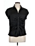 DR2 100% Polyester Black Short Sleeve Blouse Size L - photo 1