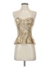 Bebe Gold Sleeveless Top Size XS (estimated) - photo 1