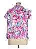 Unbranded 100% Polyester Pink Short Sleeve Blouse Size 14 - photo 2