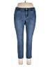 Christopher & Banks Solid Blue Jeans Size 12 - photo 1
