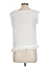 Shrinking Violet 100% Rayon White Sleeveless Blouse Size L - photo 2