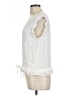 Shrinking Violet 100% Rayon White Sleeveless Blouse Size L - photo 5