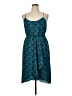 Daisy Fuentes 100% Polyester Paisley Teal Cocktail Dress Size XL - photo 1