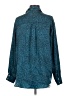 Zara Animal Print Teal Long Sleeve Blouse Size S - photo 2