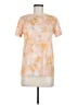 Ideology 100% Polyester Tie-dye Orange Short Sleeve Blouse Size M - photo 1