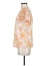 Ideology 100% Polyester Tie-dye Orange Short Sleeve Blouse Size M - photo 5