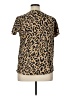 Zara Animal Print Brown Short Sleeve Top Size XL - photo 2