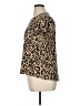 Zara Animal Print Brown Short Sleeve Top Size XL - photo 5