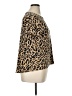 Zara Animal Print Brown Short Sleeve Top Size XL - photo 4