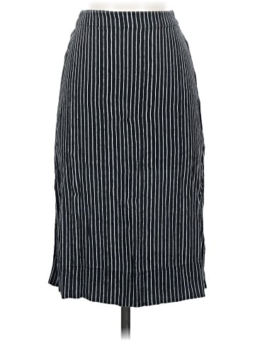 Madewell Striped Side-Slit Midi Skirt (view 1)