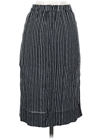 Madewell Striped Side-Slit Midi Skirt (view 2)