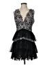 BCBGMAXAZRIA 100% Polyester Black Cocktail Dress Size 6 - photo 1