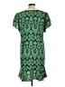 CAbi 100% Polyester Paisley Green Casual Dress Size L - photo 2