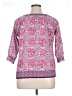 Eddie Bauer 100% Baumwolle Pink 3/4 Sleeve Blouse Size XL - photo 2