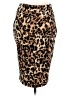 Thalia Sodi Animal Print Brown Casual Skirt Size M - photo 1