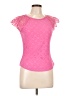 Mine 100% Cotton Pink Short Sleeve Top Size L - photo 1