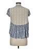 Akemi + Kin 100% Cotton Blue Short Sleeve Blouse Size M - photo 2