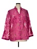 Notations Paisley Pink 3/4 Sleeve Button-Down Shirt Size 1X - photo 1