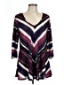 NY Collection Purple 3/4 Sleeve Blouse Size L - photo 1