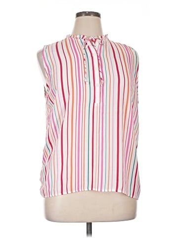 Ann Taylor LOFT Outlet Sleeveless Button-Down Shirt (view 1)