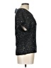 H By Halston Metallic Silver Black Pullover Sweater Size L - photo 4