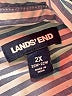 Lands' End 100% Cotton Stripes Blue Long Sleeve Button-Down Shirt Size 2X - photo 7