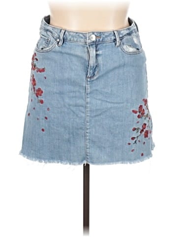 a.n.a. A New Approach Denim Skirt (view 1)
