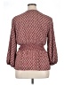 Max Studio 100% Polyester Burgundy Long Sleeve Blouse Size XL - photo 2