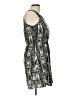Indulge 100% Polyester Graphic Gray Casual Dress Size L - photo 4