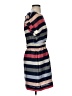 BCBGeneration 100% Polyester Stripes Blue Casual Dress Size S - photo 4