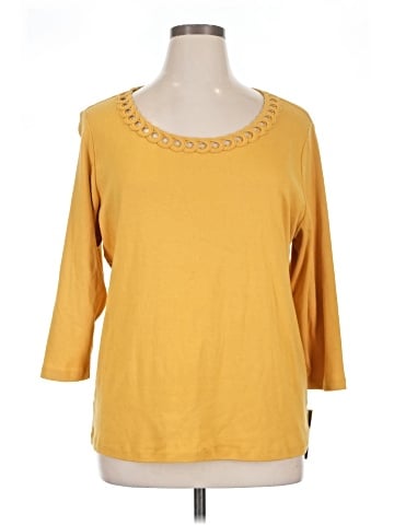 Karen Scott 3/4 Sleeve T-Shirt (view 1)