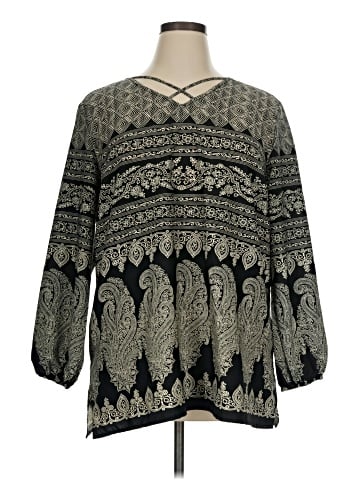 Chico's 3/4 Sleeve T-Shirt (view 1)