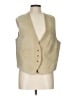 M.J. Carroll 100% Leather Ivory Vest Size L - photo 1