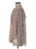 Max Studio Animal Print Brown Long Sleeve Blouse Size M - photo 5
