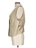 M.J. Carroll 100% Leather Ivory Vest Size L - photo 5