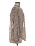 Max Studio Animal Print Brown Long Sleeve Blouse Size M - photo 4