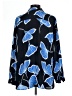 CAbi 100% Polyester Print Blue Long Sleeve Blouse Size L - photo 2