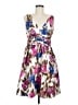 Eliza J 100% Polyester Floral Brown Cocktail Dress Size 6 - photo 1