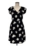 Old Navy 100% Polyester Print Black Casual Dress Size M - photo 1
