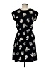 Old Navy 100% Polyester Print Black Casual Dress Size M - photo 2