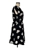 Old Navy 100% Polyester Print Black Casual Dress Size M - photo 4