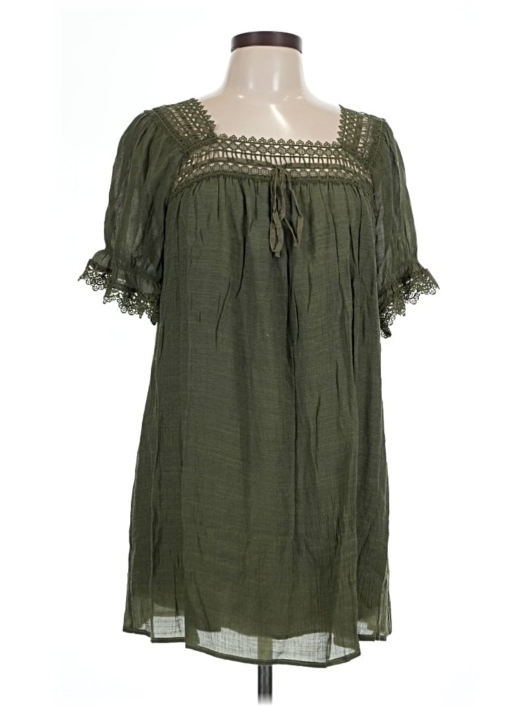 Pre-owned Indigo Rose Casual Dress In Green
