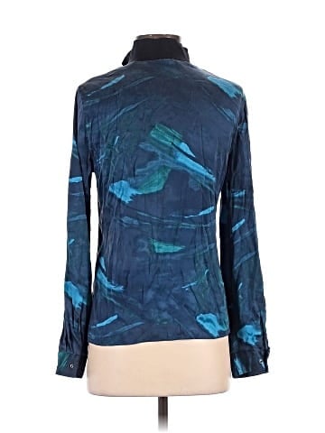 Elie Tahari Long Sleeve Silk Top (view 2)