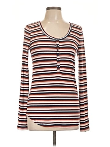 a.n.a. A New Approach Long Sleeve Henley (view 1)