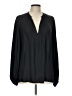 Mustard Seed 100% Polyester Black Long Sleeve Blouse Size L - photo 1