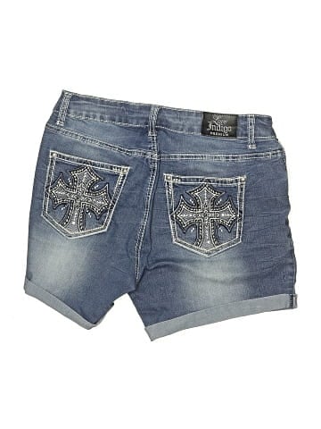 Love Indigo Denim Shorts (view 2)