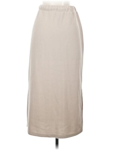 Madewell Ribbed Drawstring Midi Skirt (view 2)